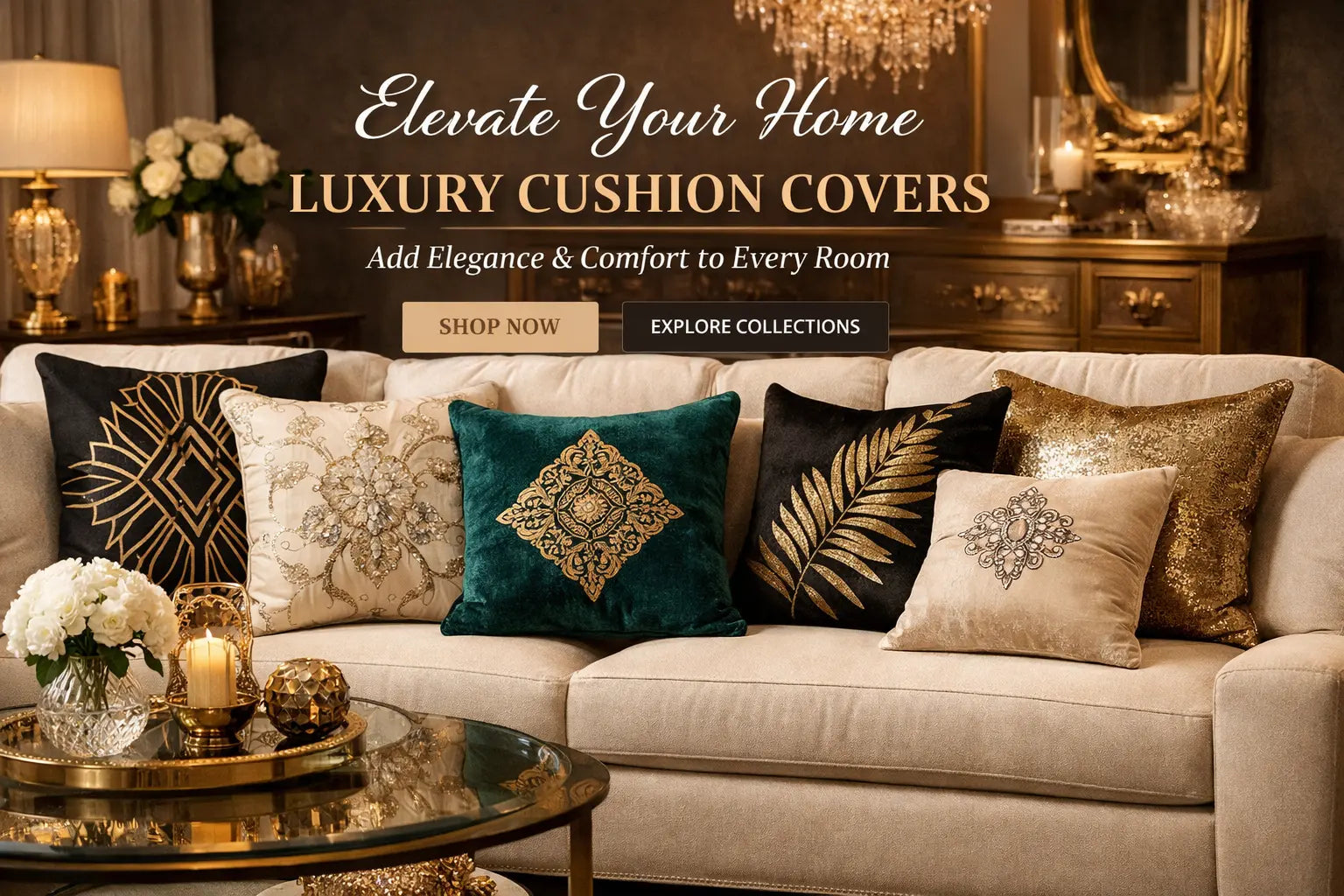 jagdish store - luxury cushion cover