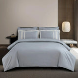 Luxe Oslo 550TC Cotton King Size Bedsheet with Elegant Stripe Design