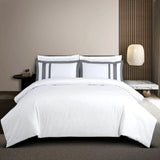 Luxe Oslo 550TC Cotton King Size Bedsheet with Elegant Stripe Design