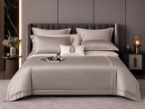 Emblem Embroidered Cotton Bedding Set with Duvet Cover King Size