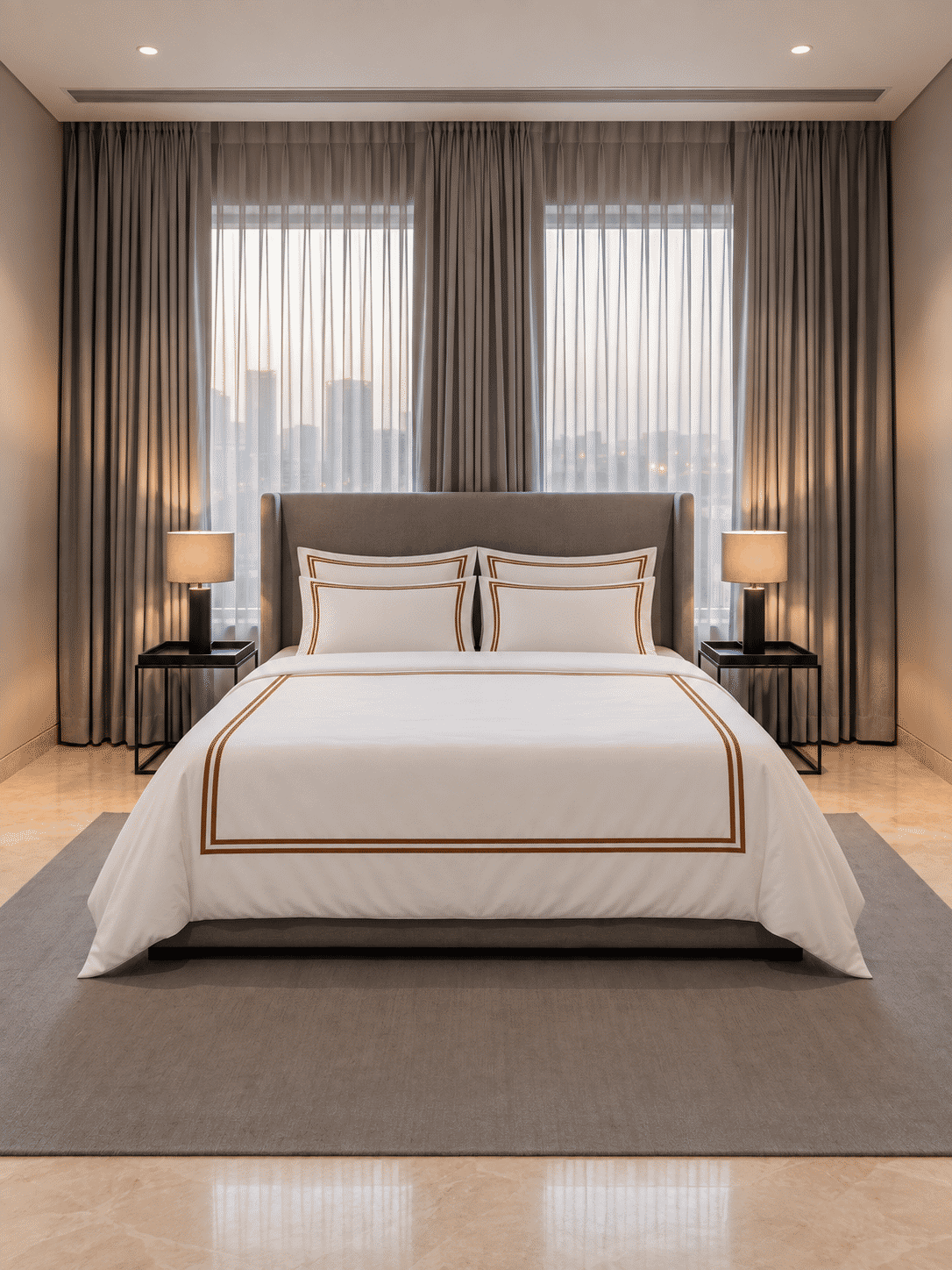 Merrowing 800 TC Cotton Queen Size Duvet Cover with Pillowcases