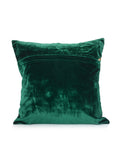 (Green)Sequence Work- Chenille Cushion Cover - Jagdish Store Online Since 1965