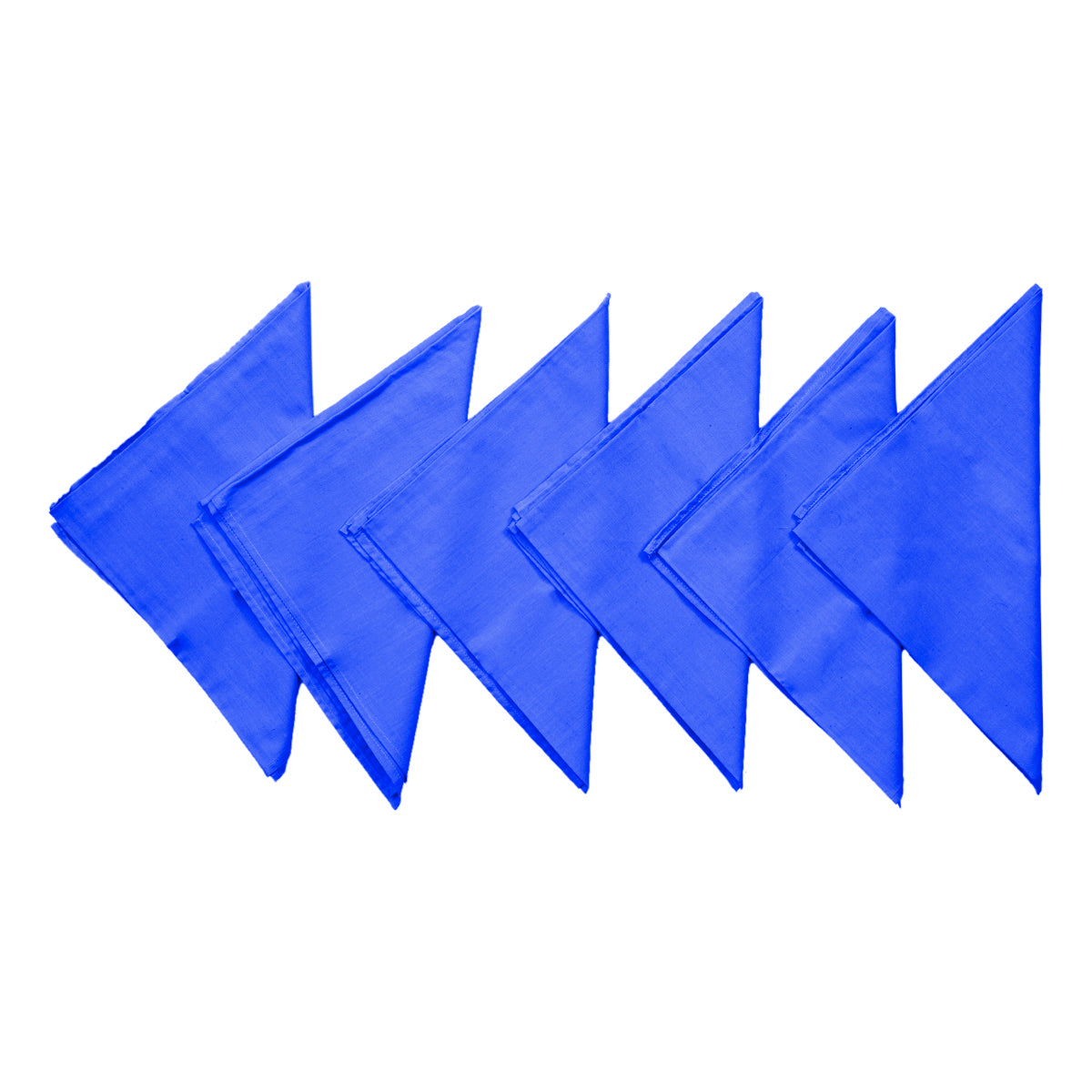 Blue Plain Cotton Napkin front view