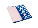 Hexagon-(Blue) Modern Cotton Bath Door Mat(50 X 76 Cm ) - Jagdish Store Online Since 1965