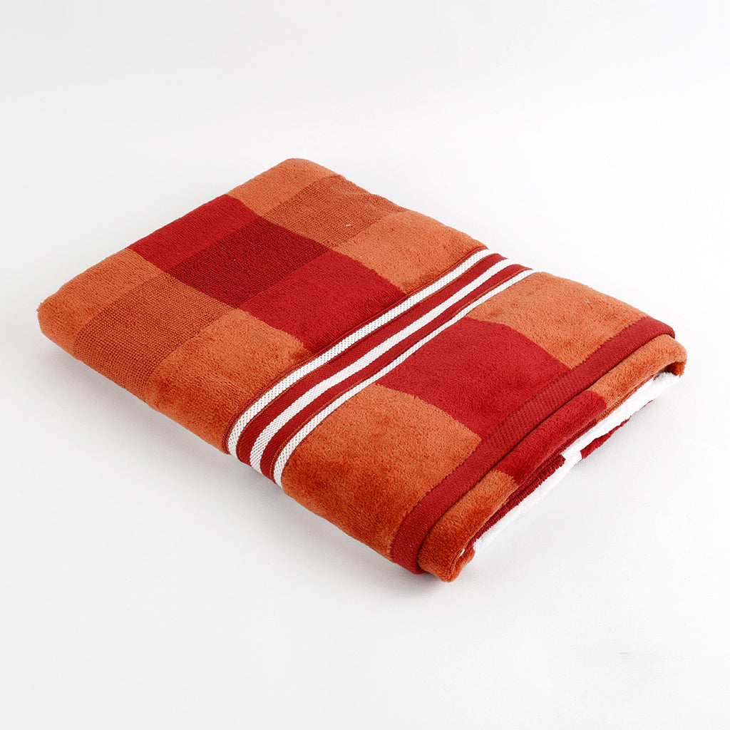 (Multicolor) Stripe Cotton Bath Towel(27 X 54 Inch) - Jagdish Store Online Since 1965