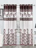 (Wine) Curtain Self Design- Polyester(7 X 4 Feet) - Jagdish Store Online Since 1965