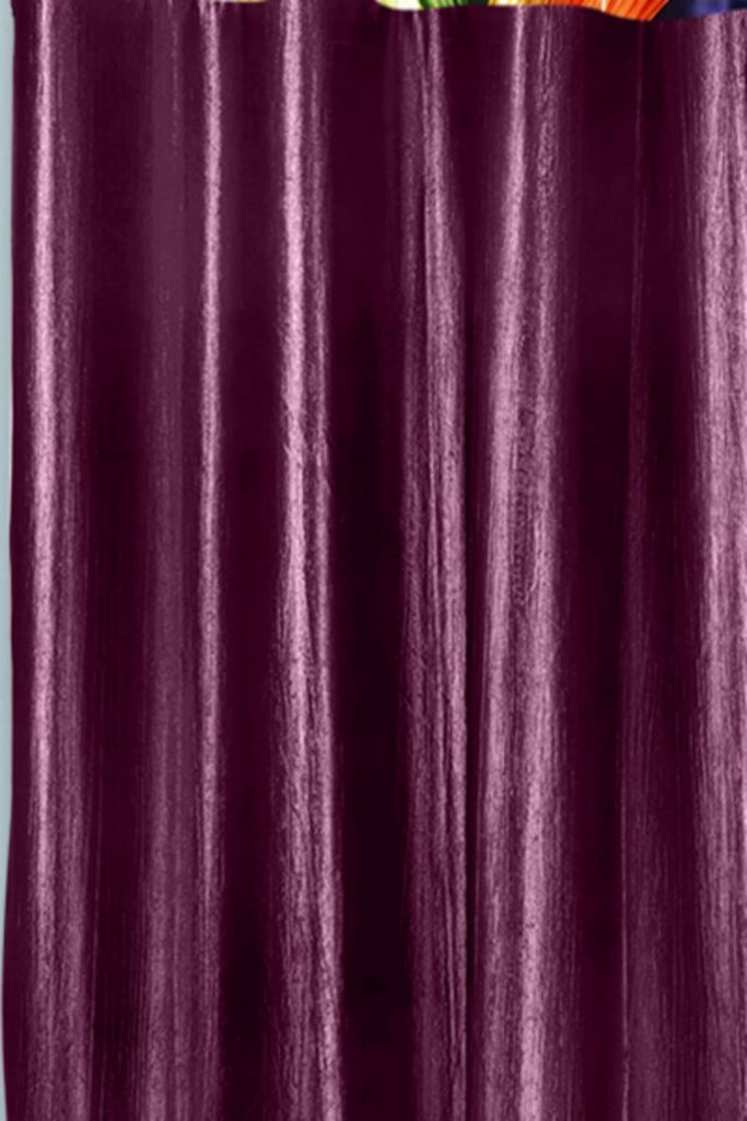 (Wine) Curtain Self Design- Polyester(7 X 4 Feet) - Jagdish Store Online Since 1965