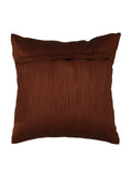 (Brown)Embroidery- Dupion Silk Cushion Cover - Jagdish Store Online Since 1965
