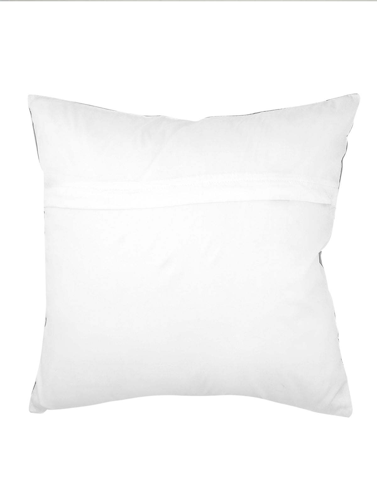 Plain white cotton reverse of the printed parrot cushion cover