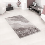 Stiltarz- (Cream/Grey) Modern Synthetic Carpets(80 X 150 Cm) - Jagdish Store Online Since 1965