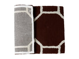 Azurra Hills- (Brown) Modern Synthetic Indoor Mat(50 X 80 Cm ) - Jagdish Store Online Since 1965