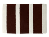 Azurra Hills- (Brown) Modern Striped Synthetic Indoor Mat(50 X 80 Cm ) - Jagdish Store Online Since 1965