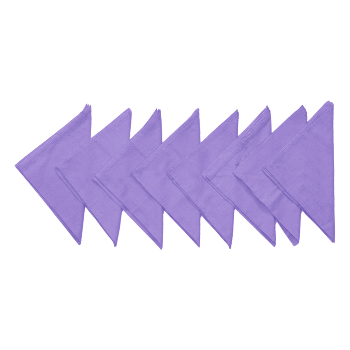 Purple Plain Cotton Napkin front view