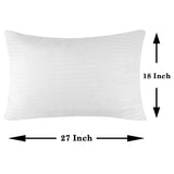 (White)Pillow Filler Rectangle Design Polyfill