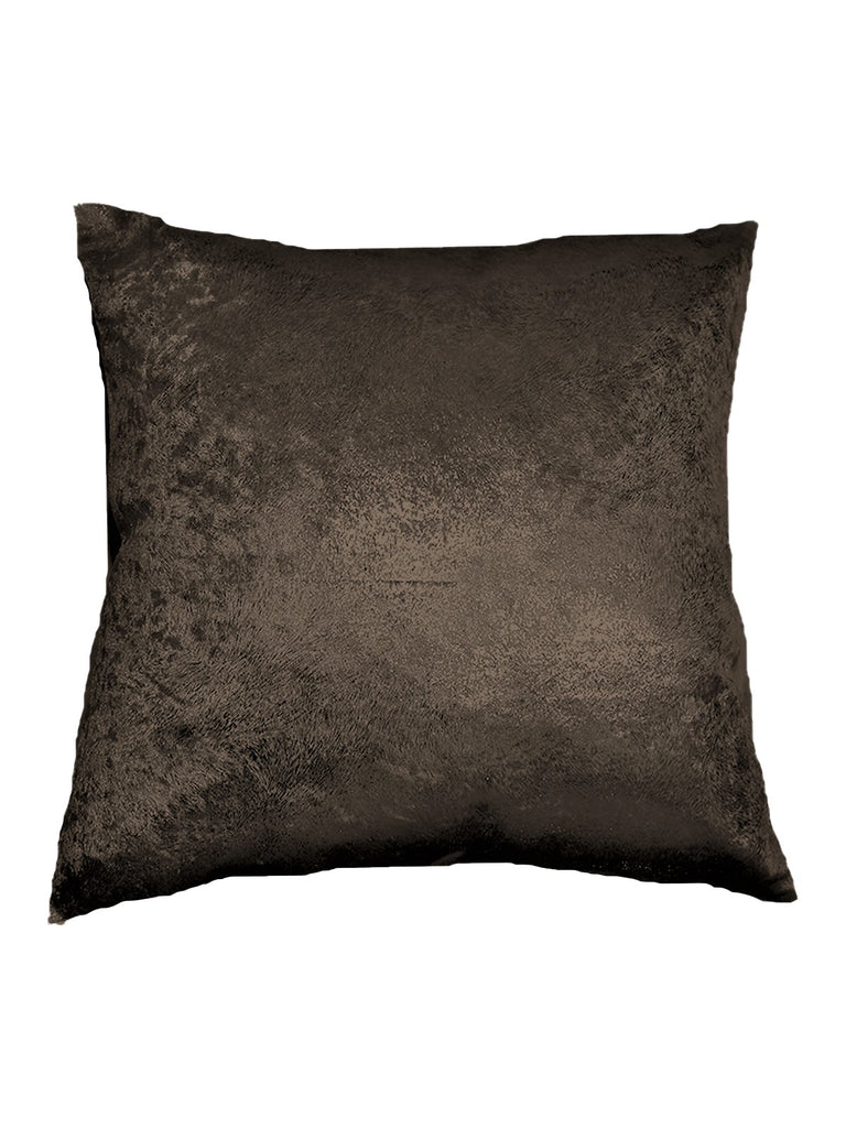 (Brown)Lurex Printed- Velvet Cushion Cover - Jagdish Store Online Since 1965