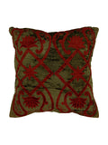 (Green)Patch Work- Chenille Cushion Cover - Jagdish Store Online Since 1965