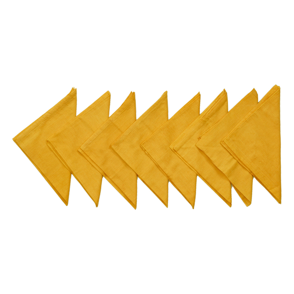 Gold Plain Cotton Napkin front view