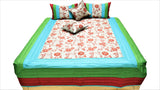 Assorted PolySilk Quilted BedCover Set-(1 bedcover+ 2 Pillow Covers + 2 Cushion Covers) - Jagdish Store Online Since 1965