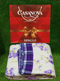 Casanova- (Printed) Top Sheet/Dohar(150x225 Cm)-Cotton - Casanova Online Since 1965