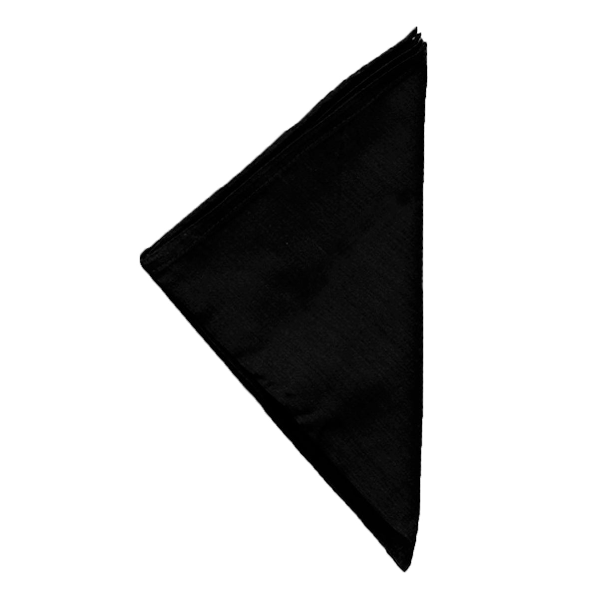 Black Plain Cotton Napkin front view