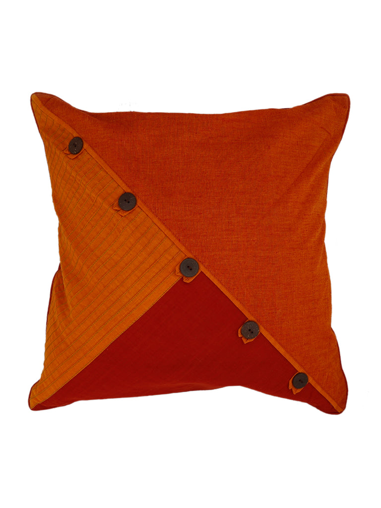 Loop+Button-Cotton Cushion Cover(Multicolor) - Jagdish Store Online Since 1965