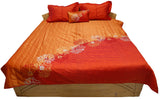 Embroidery PolySilk Quilted BedCover Set-(1 bedcover+ 3 Pillow Covers) - Jagdish Store Online Since 1965