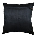 (Black/Yellow)Beads Work- Polyester Cushion Cover - Jagdish Store Online Since 1965