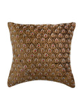 (Green)Sequence Work- Chenille Cushion Cover - Jagdish Store Online Since 1965