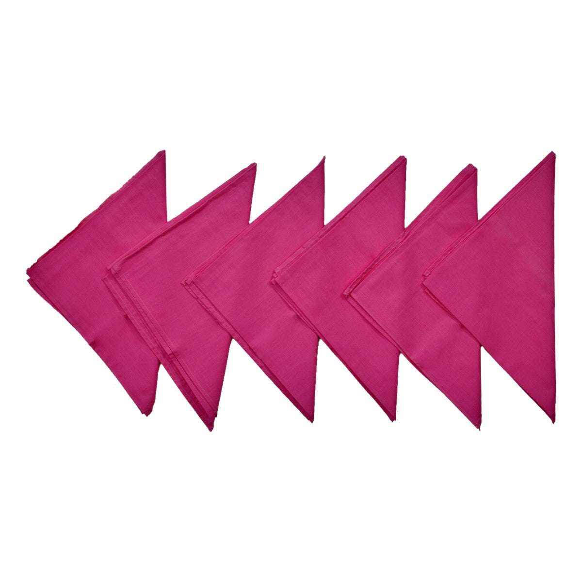 Pink Plain Cotton Napkin front view