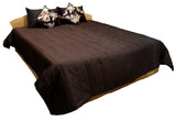 Plain PolySilk Quilted BedCover Set-(1 bedcover+ 2 Pillow Covers + 2 Cushion Covers) - Jagdish Store Karol Bagh Online Since 1965