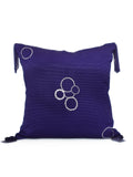 Cotton Embroidered Cushion Cover(Dark Blue) - Jagdish Store Online Since 1965