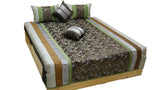 PolySilk Quilted BedCover Set-(1 bedcover+ 2 Pillow Covers + 2 Cushion Covers) - Jagdish Store Karol Bagh Online Since 1965