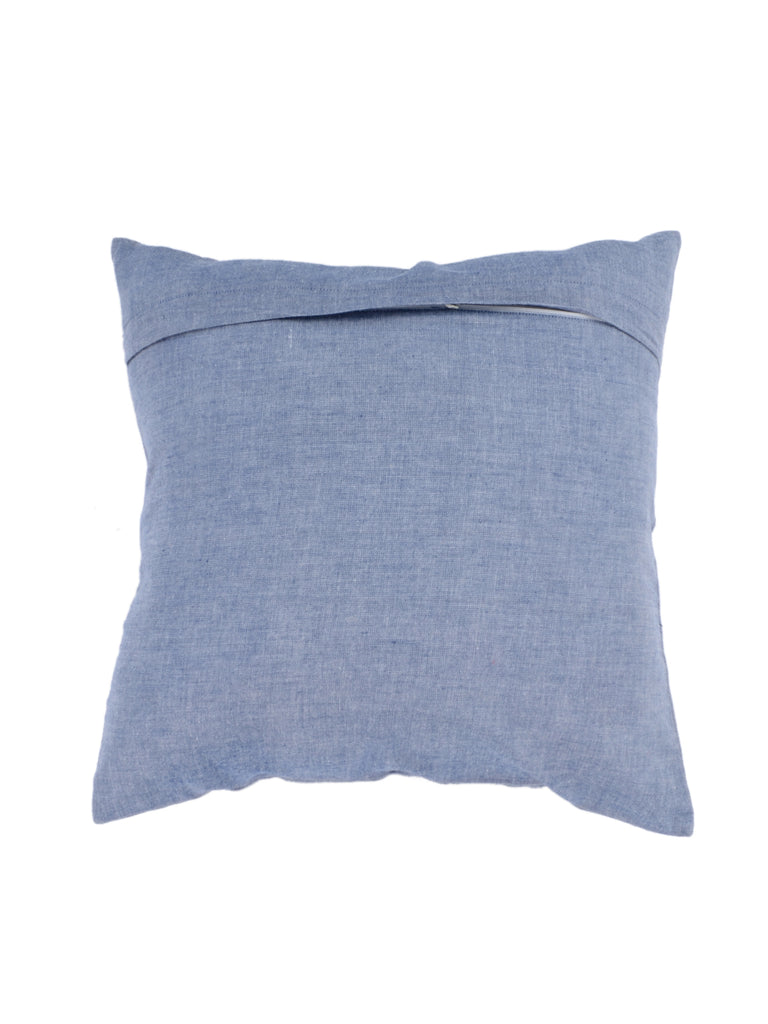 Patch Work-Cotton (Grey) Cushion Cover - Jagdish Store Online Since 1965