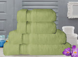 (Thyme/Green) Ultrx Luxurious Supersoft Cotton Bath Towel Set-4 Pcs Set - Jagdish Store Online Since 1965