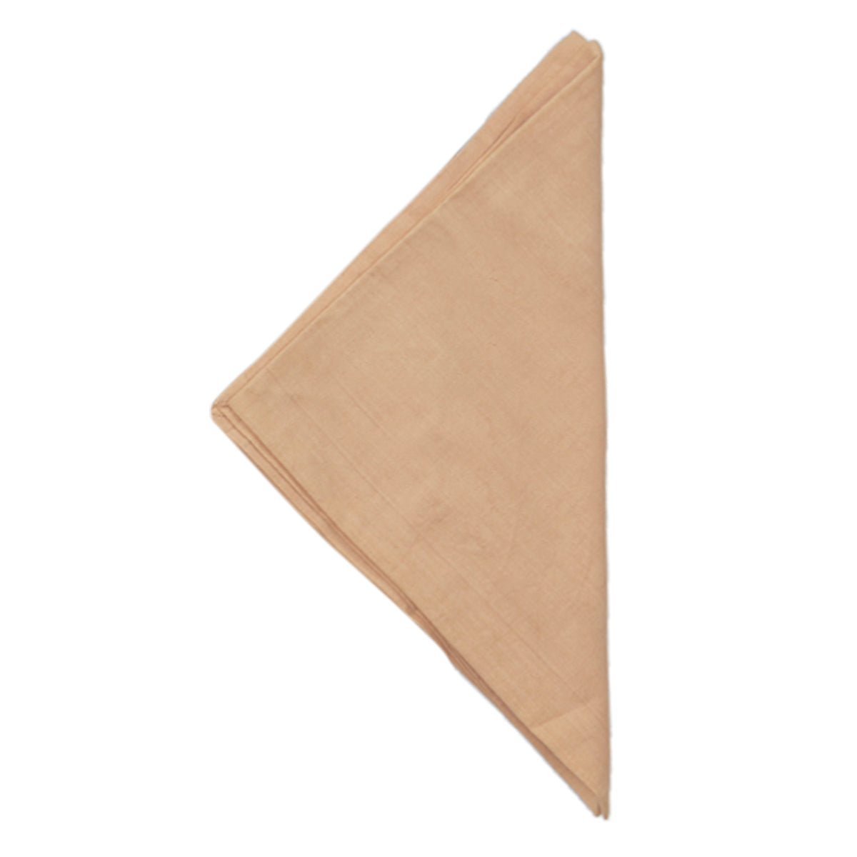Beige Plain Cotton Napkin front view