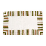 (Multicolor) Border Striped Cotton Bath Door Mat(55 X 86 Cm ) - Jagdish Store Online Since 1965
