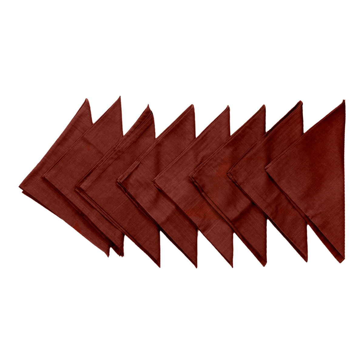 Maroon Plain Cotton Napkin front view