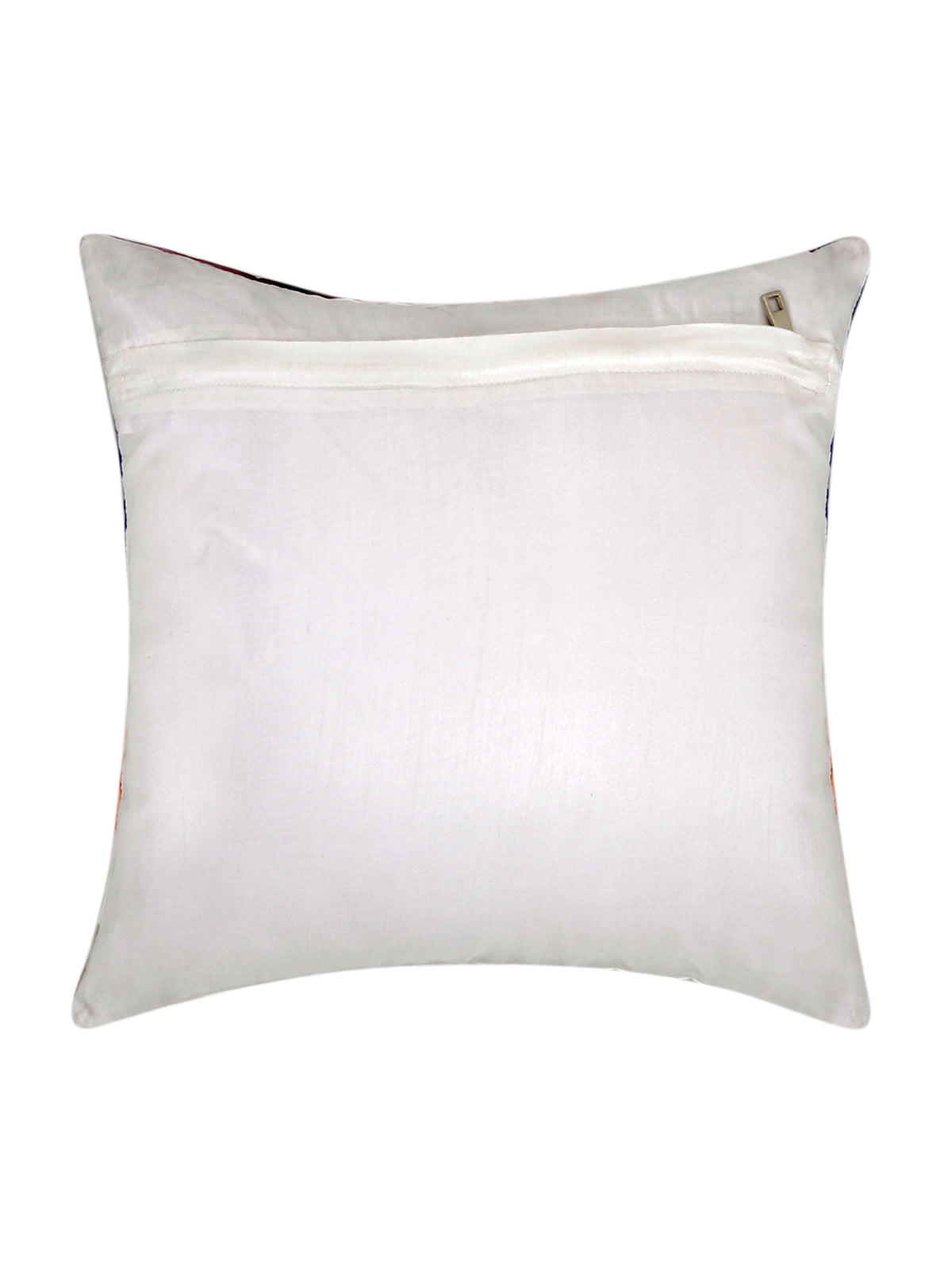 Plain ivory reverse of the printed portrait cushion cover