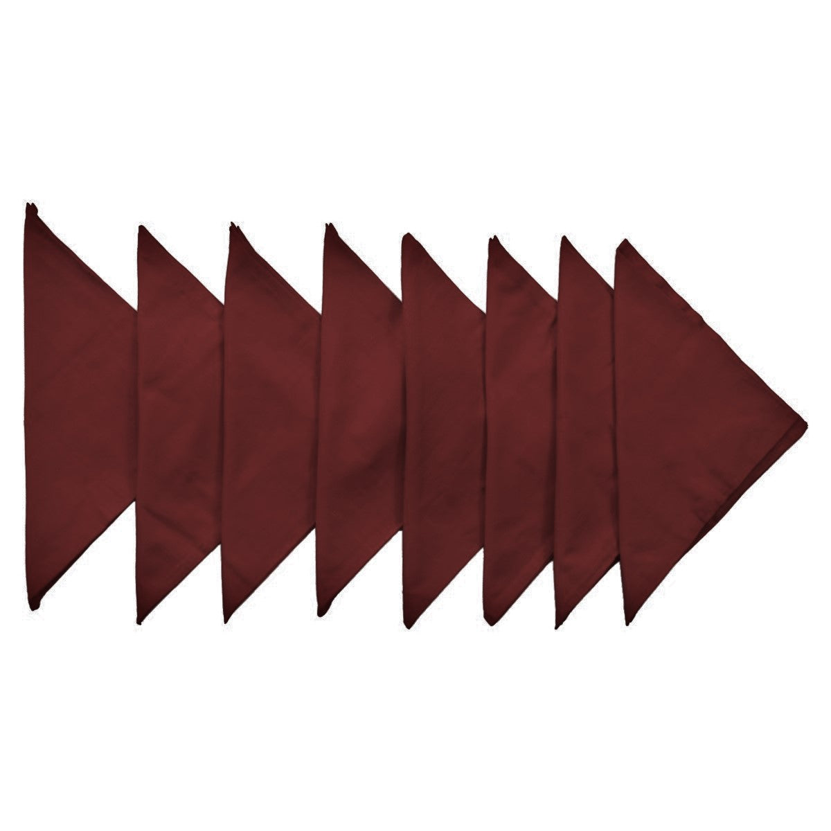 Maroon Plain Cotton Napkin front view