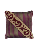 Poly Silk Embroidered Cushion Cover(Beige-purple) - Jagdish Store Online Since 1965
