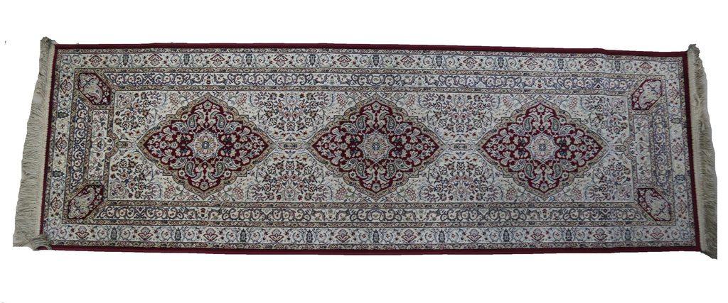 (Red) Traditional Synthetic Bed Side Runner(67 X 210 Cm) - Jagdish Store Online Since 1965