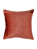 (D.Peach)Patch Work- Chenille Cushion Cover - Jagdish Store Online Since 1965