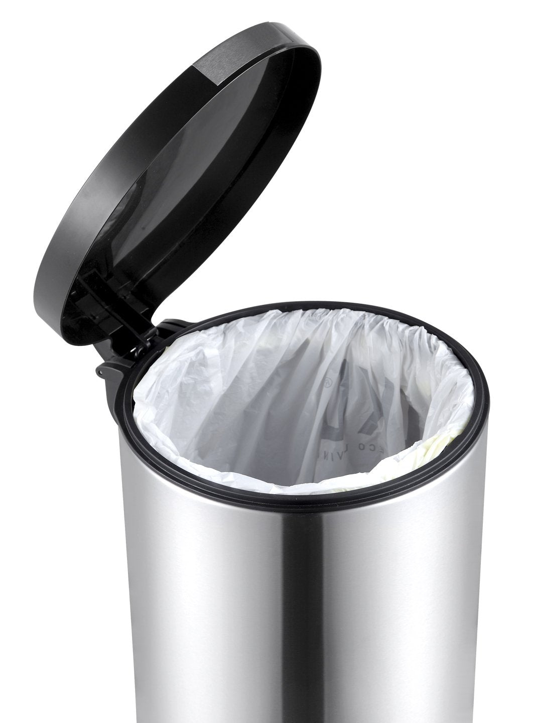 Grey Plain Dustbin front view