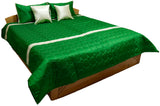 Reversible PolySilk Quilted BedCover Set-(1 bedcover+ 2 Pillow Covers + 2 Cushion Covers) - Jagdish Store Karol Bagh Online Since 1965