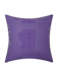 (Purple)Plain-Leather Cushion Cover - Jagdish Store Online Since 1965