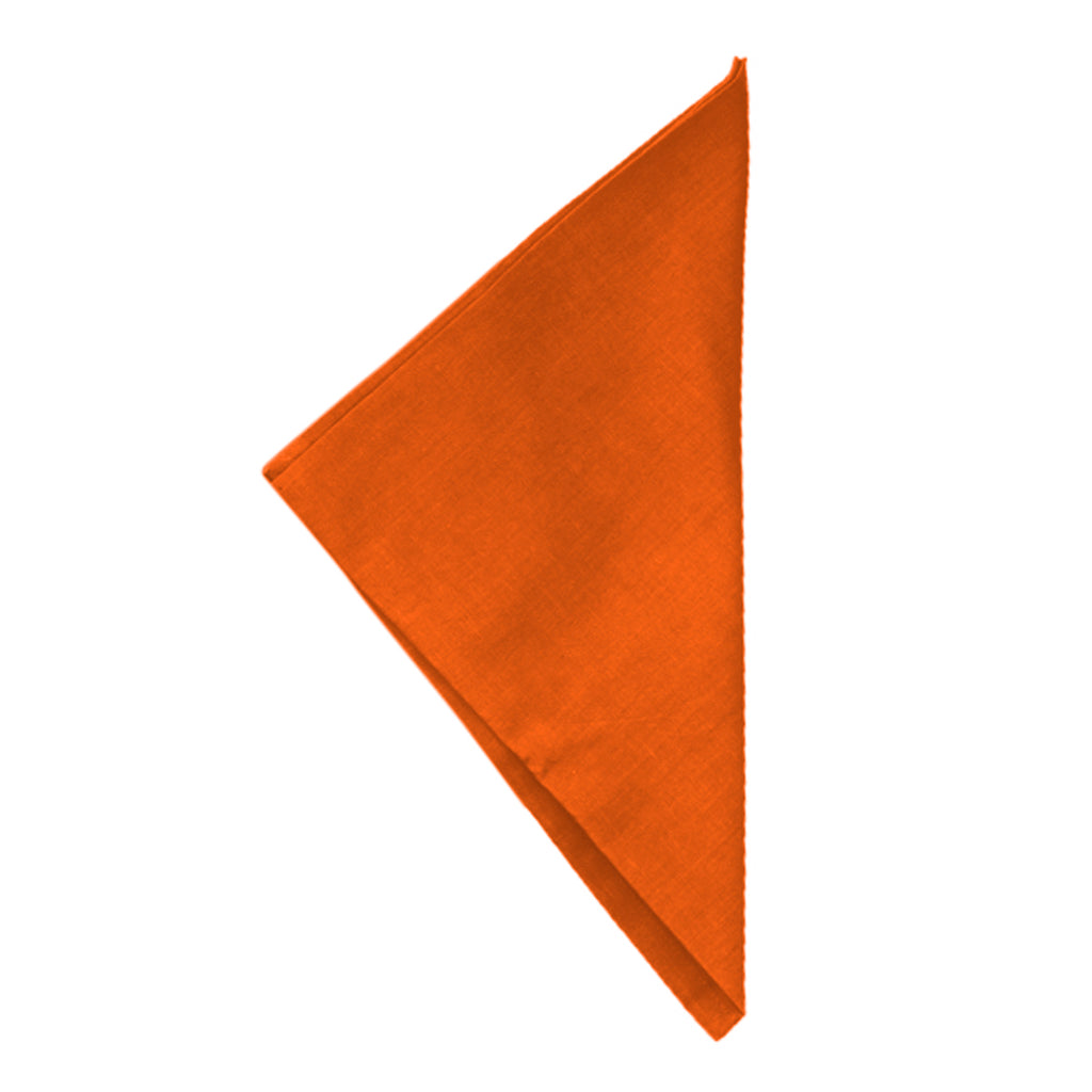 (Orange) Plain Cotton Napkin Set-8 Pcs(16 x 16 Inch) - Jagdish Store Online Since 1965