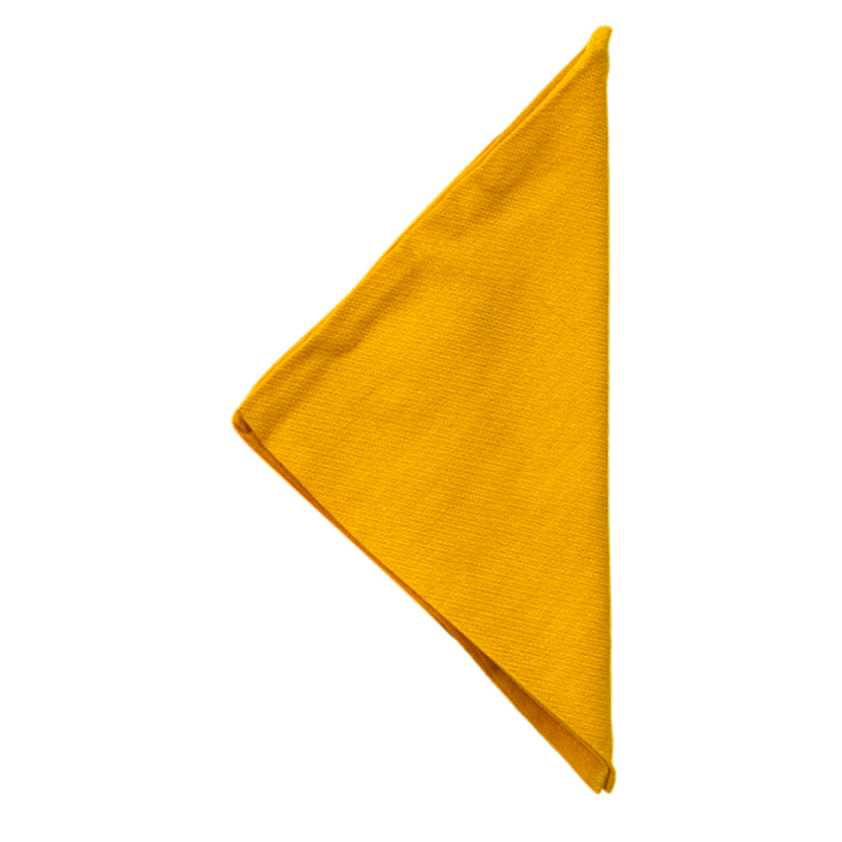 Yellow Plain Cotton Napkin front view