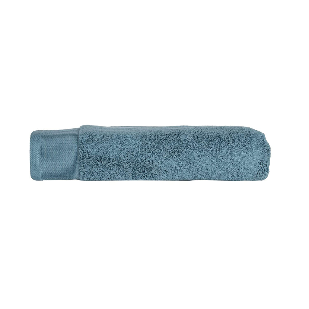 Micro Cotton-Lea Blanc 100% Cotton Bath Towels with Silky Soft Extra Long Staple Cotton- Colonial Blue - Jagdish Store Online Since 1965