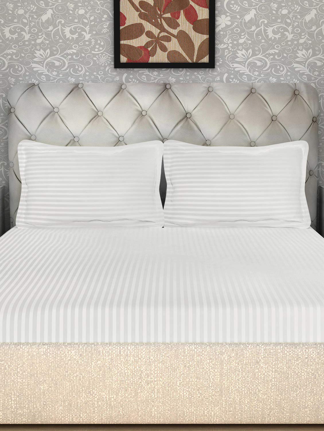 Solid White(60 X 90 Inch) Set -(2 bedsheet+ 2 Pillow Cover) - Jagdish Store Online Since 1965