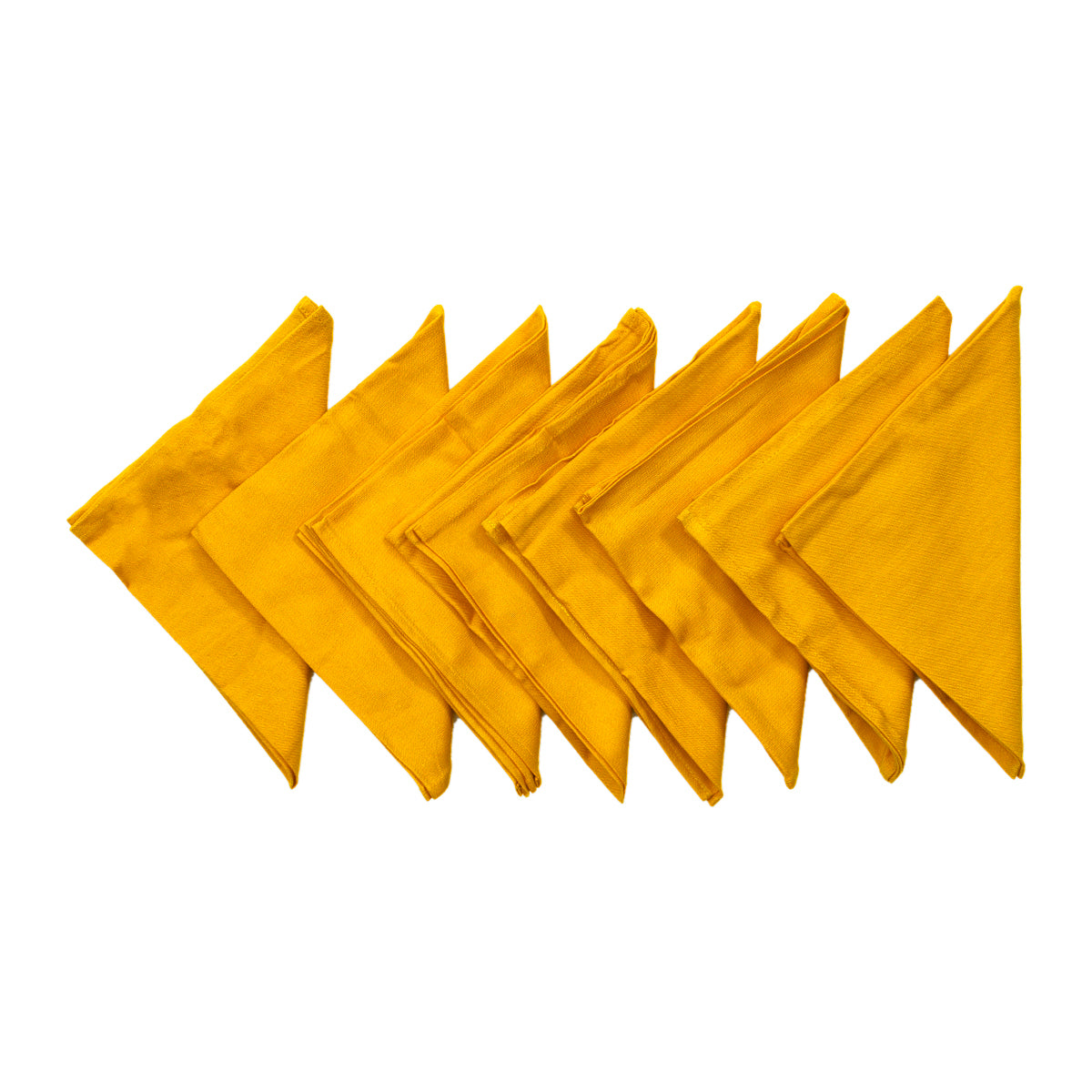 Yellow Plain Cotton Napkin front view